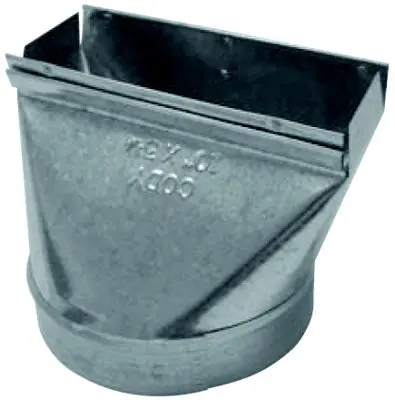 Cody Company 20132107 10 x 3-1/4 x 7 in. Straight Boot Galvanized Steel