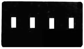 Mulberry 74074 4GANG IVORY SWITCH PLATE