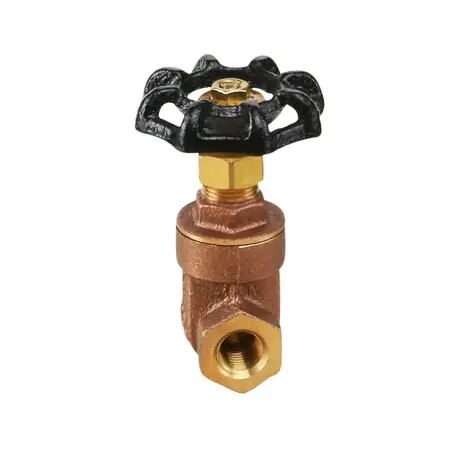 Everflow 205T038-NL FIP Cast Brass Gate Valve 3/8 Inch