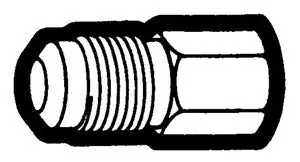 Holyoke Fittings 46-612 3/8 x 3/4 SAE Flare x FPT Straight Female Adapter