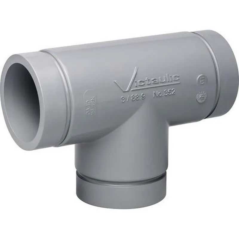 Victaulic F06035200C 6 in. Grooved CPVC Tee