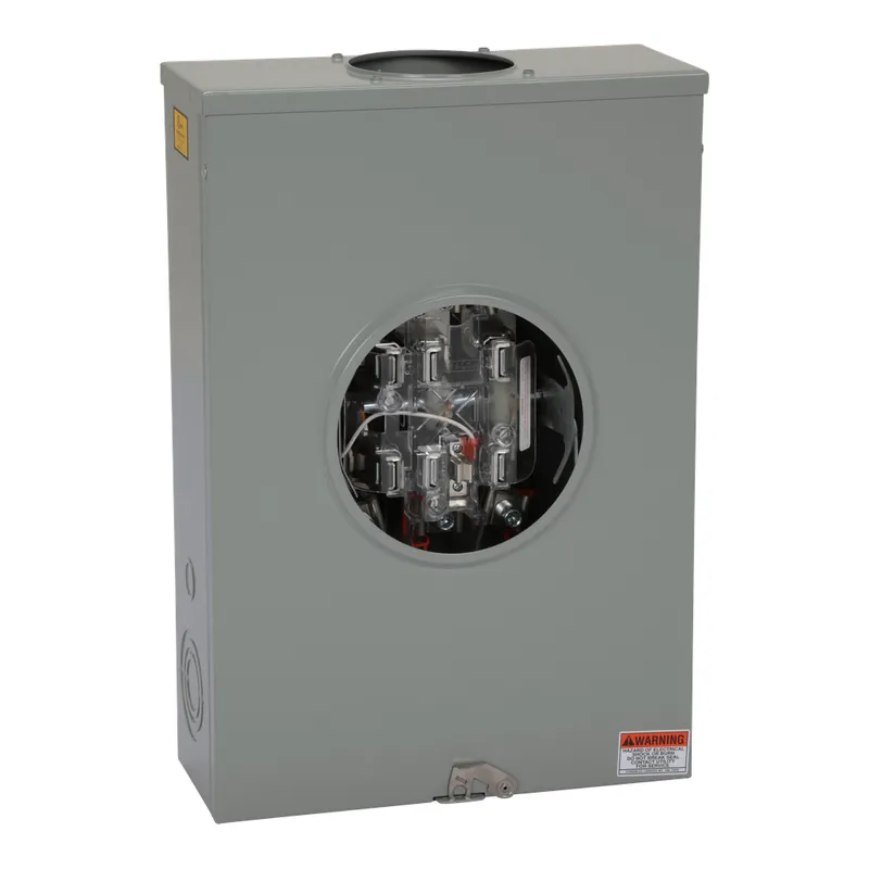 Square D UTH7213T 600 VAC 200 Amp 3-Phase 4-Wire Overhead/Underground Service Ringless Meter Socket