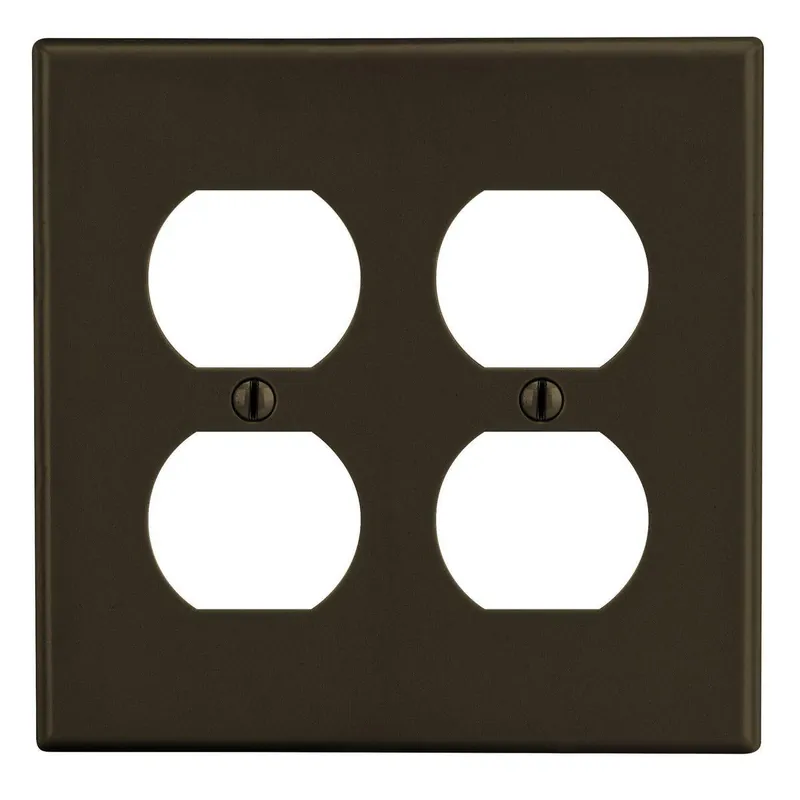 Bryant Electric P82 Wall Plate Non-Metallic Standard 2 Gangs