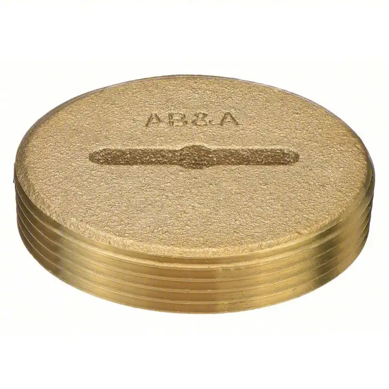 IPS Corporation ABA222 6 Los Angeles Style Brass Cleanout Plug Countersunk 1pk
