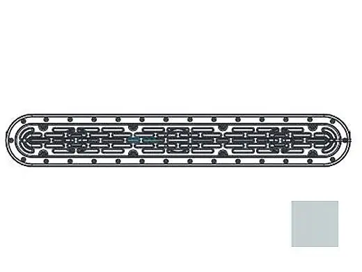 AquaStar 32CDFLNFV103 AquaStar 32 Channel Drain Flat Grate Suction Outlet Without Frame for Vinyl Sump