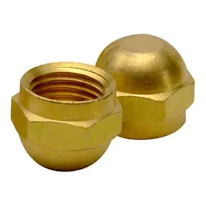 JB Industries N5-5 Brass Cap, 5/16 Flare