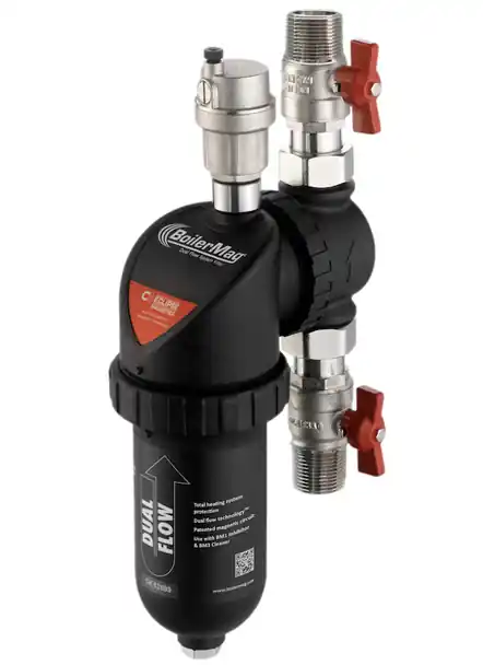 BELL & GOSSETT BM/R BoilerMag Magnetic Residential Air Dirt Magnetic Separator, 43 psi, 14 GPM, 4,000 Gauss Magnetic Performance