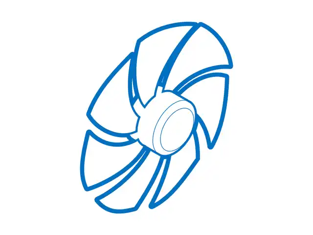 Midea 12100102A00187 Cross Flow Fan GL-96*608-IN RE