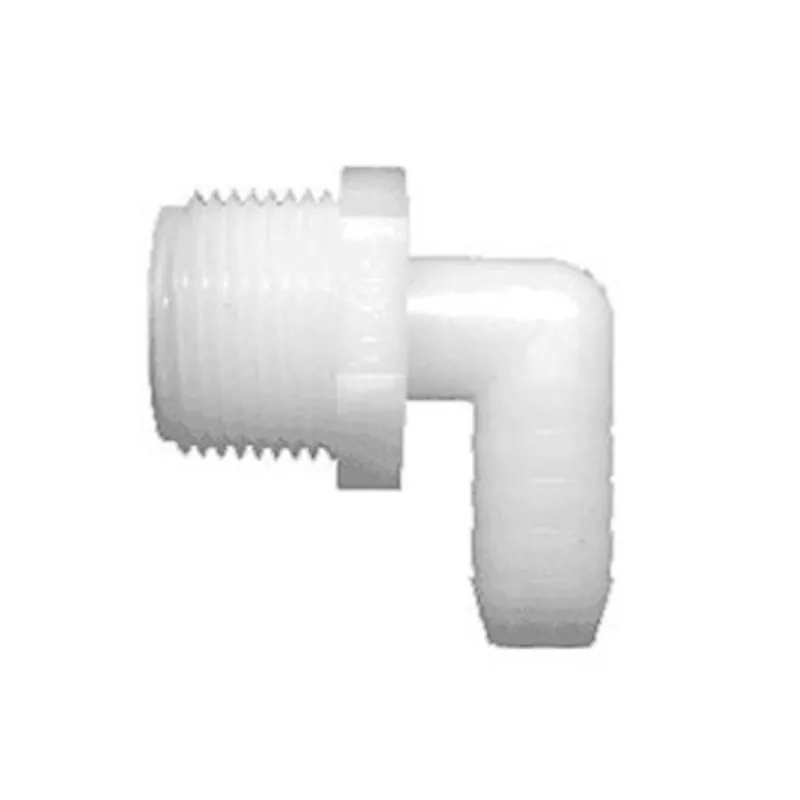 Bramec 0625 5/8 x 3/4 Inch Barbed x MPT Nylon 90 Degree Reducing Elbow
