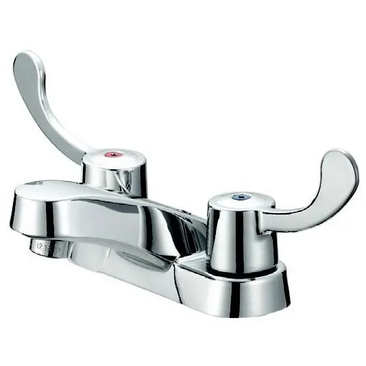 B&K 222-311BW Bathtub Faucet, Polished Chrome, 2 Handles, Pop-Up Drain, 1.2 gpm Flow Rate