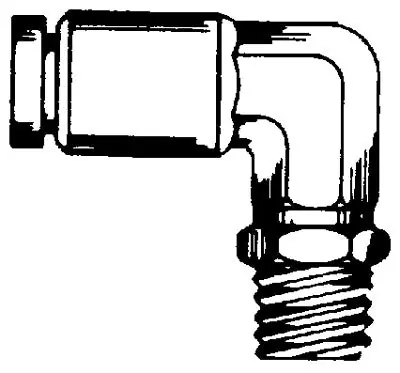 Holyoke Fittings 769-1-68 Adapter Elbow Push-To-Connect x MPT Swivel