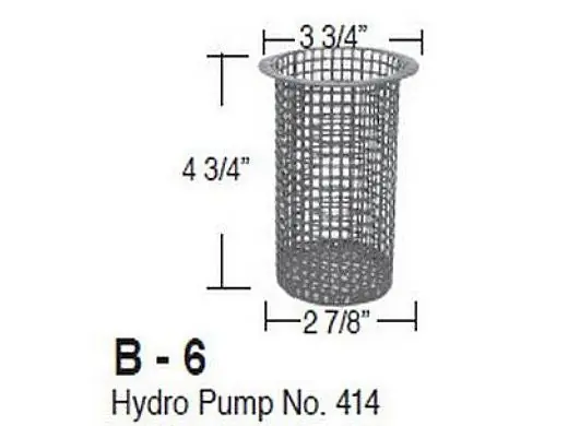 Aladdin B-6 Basket for Hydro Pump No. 414