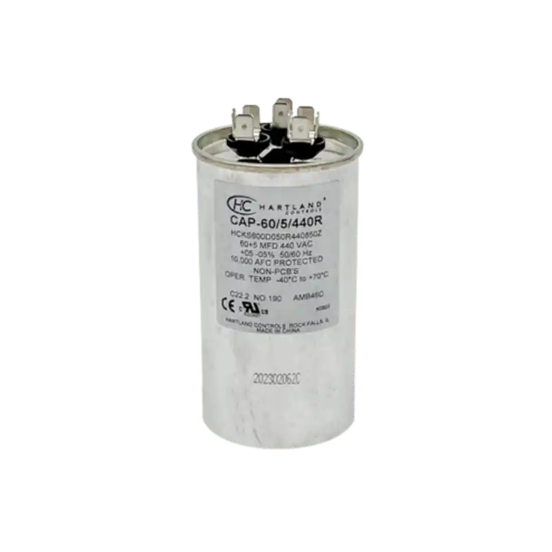 LittelFuse 25-90362 CAP-60/5/440R 60+5 MFD 370/440 Volt Round Run Capacitor