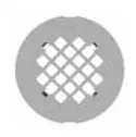 AB&A 69560 4-1/4 Inch Satin Nickel Steel Grate Carded Round Snap-In Strainer for Shower and Floor Drain