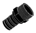 BMI 30805 3/4 x 3/4 PEX x MPT 100 PSI Lead-Free Black Poly Alloy Straight Male Adapter