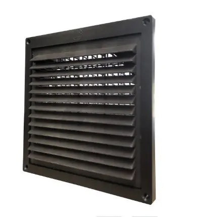 Builder's Best 110681 Nemco Pro PFL812 Fresh Air Intake Mini Louver Eave Vent With 3 in Aluminum Tail (5.6 in W x 5.6 in H)