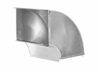 Gray Metal 14X8-120SD Slide Drive Trunk Elbow Square Throat