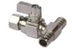Eastern Foundry 123-02-LF 1/2 PEX X PEX X 1/4 OD COMP MINI BALL VALVE ICE MAKER TEE