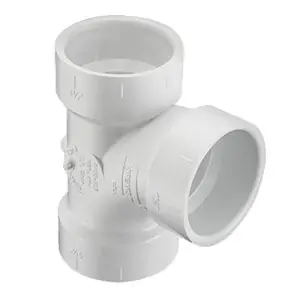 Spears P400-080 8 PVC DWV Sanitary Tee HubXHubXHub