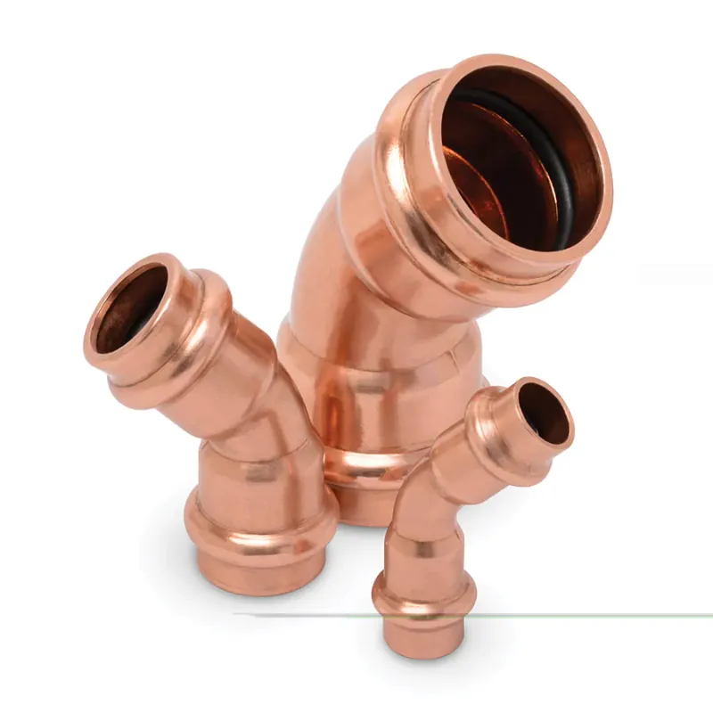Sporlan 871407 Copper 45 Degree Elbow, 1-1/8 ZoomLock MAX