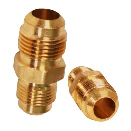 Everflow F42R-585838 5/8 Inch x 3/8 Inch Flare Reducing Union Pipe Fitting Brass