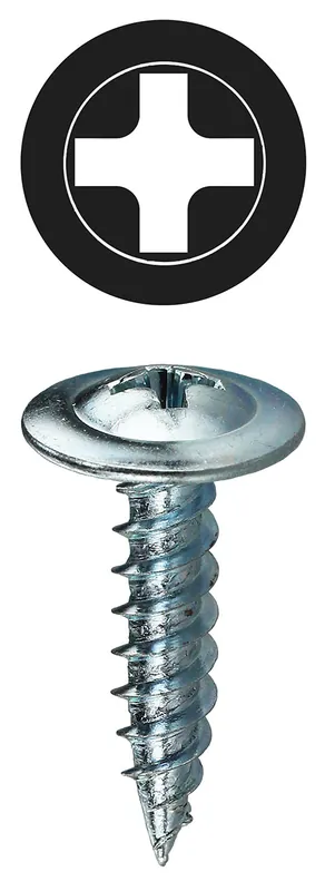 LH Dottie KW812 K-Lath Screw Steel Material 1/2 in Length #8 Thread Size