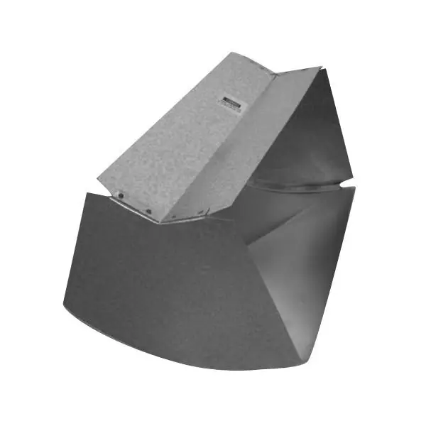 Southwark 15S168 Shortway Vertical Angle 16 x 8 in Square/Throat 45 deg