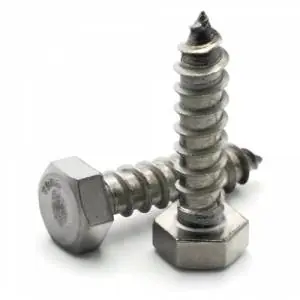 Selecta LB3812J Hex Head Lag Bolt, 3/8-7, 1-1/2 in OAL, Steel, 100/Jar