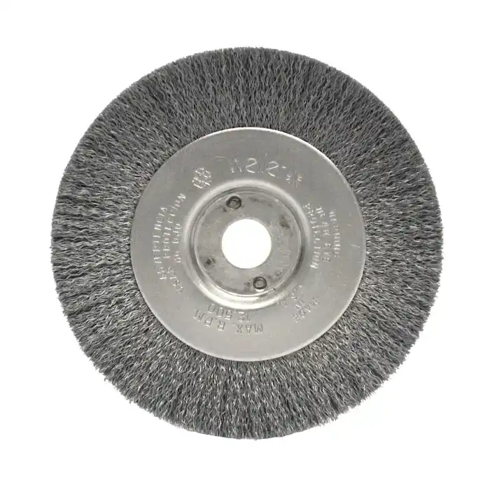 Weiler 00184 Wheel Brush - 4 in Diameter, 1/2 to 3/8 in Arbor Diameter
