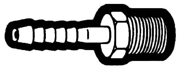 Holyoke Fittings 139-612 3/8 x 3/4 Hose Barb x MPT Lead-Free Brass Nipple
