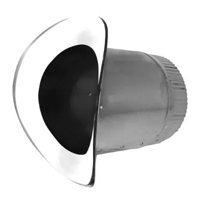 Cody Company 538265 CATT Round Curved 5-in Galvanized Duct Take Off Start Collar and Gasket