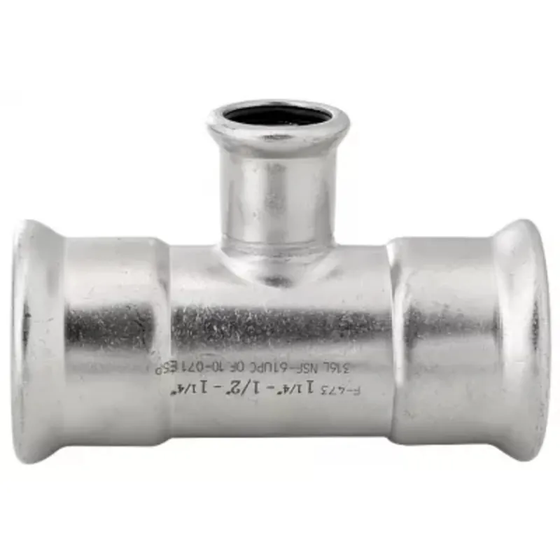 Tyler Pipe Company GVLF-473-100.075-E-316 1x3/4 Tee - 316 Stainless Steel - Press