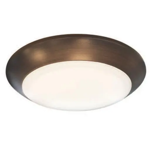Nora Lighting NLOPAC-R6509-40A-BZ Led Surface Mount, 10.5 W Fixture, 120 V, Bronze, Natural Metal, White Housing