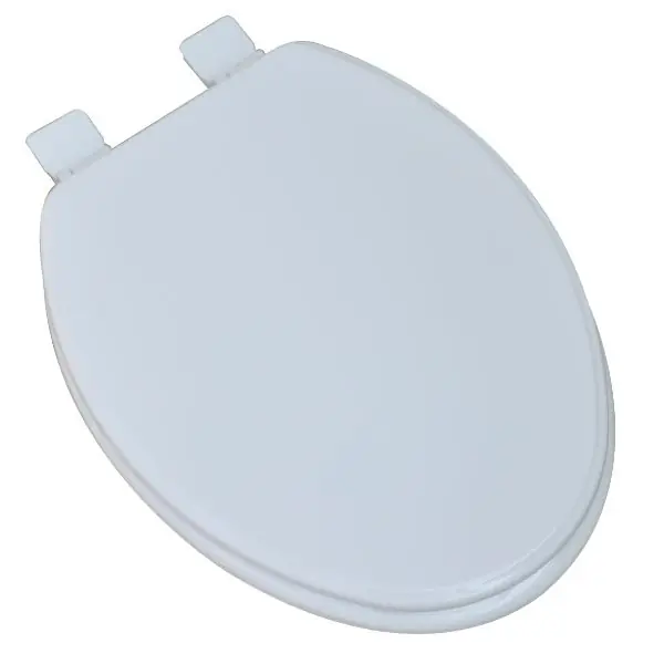 Plumbing Technologies LL106-00 Residential Elongated Molded Wood Toilet Seat with Easy Release 'N' Clean Hinge, White
