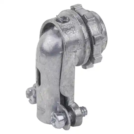 Steel City XC-490 90 Degree Armored Cable Flexible Squeeze Connector
