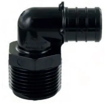 RIIFO PPMT9012 1/2-in PEX x 1/2-in MPT Poly Alloy Male Threaded Elbow