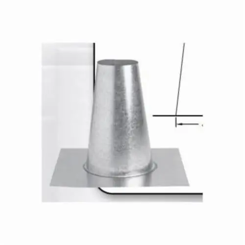 Metal-Fab 10MFT Tall Cone Flat Roof Flashing 22.38 in L x 22.38 in W Base