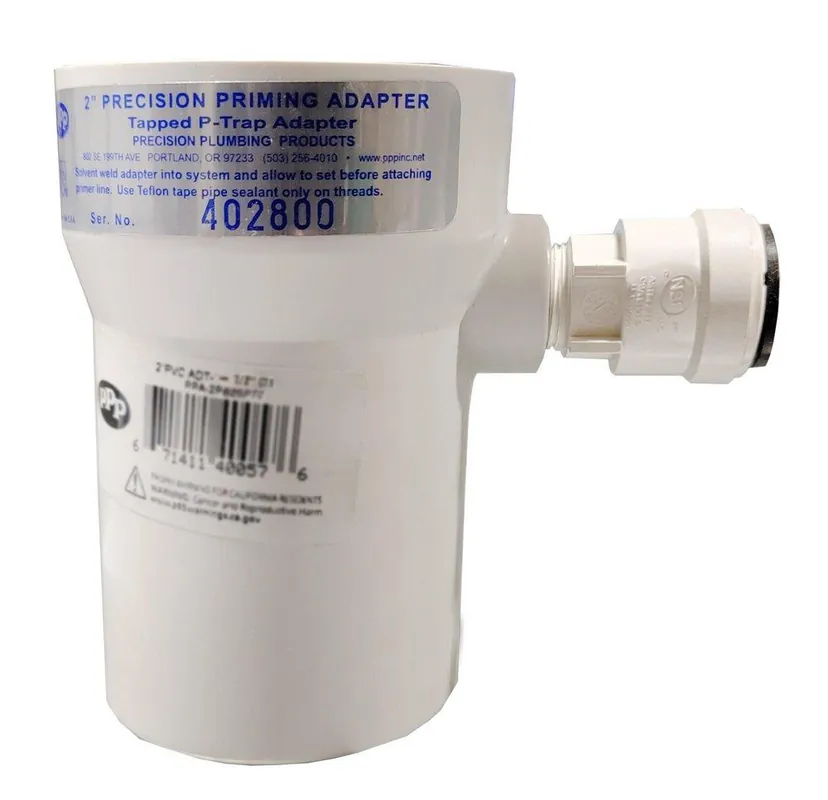 Precision Plumbing Products PPA-2P625 2 x 5/8 in. PVC x OD Compression DWV and Schedule 40 PVC PPA Adapter