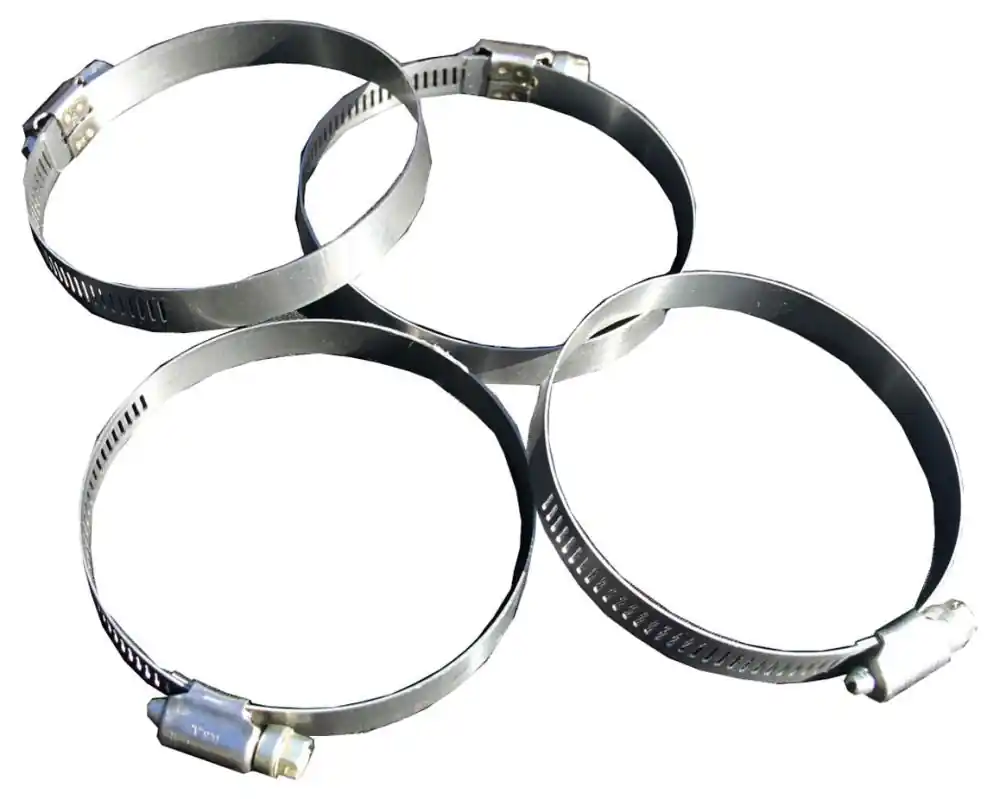 Builder's Best 111909 4 Diameter, Galvanized, Steel, Worm Gear, Clamp