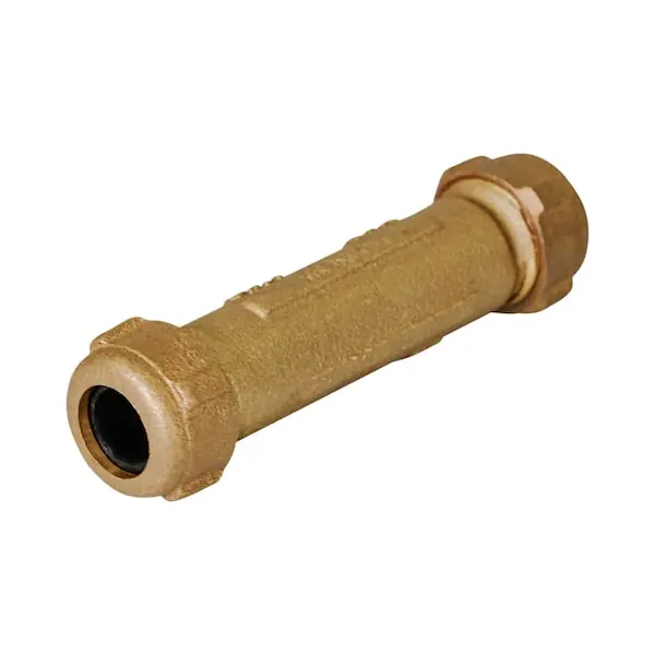 Everflow BRCL0112-NL Compression Coupling Fitting Brass 5 Inch Length