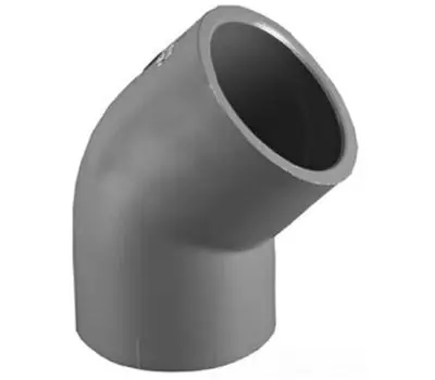 CHARLOTTE PIPE AND FOUNDRY COMPANY PVC083092400 3 in. Slip Schedule 80 PVC 45-Degree Elbow