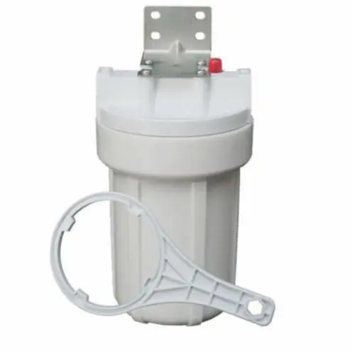 FRANKLIN WATER TREATMENT USH05 Point of Use Cartridge Filter Housing With 1/4 Inlet/Outlet Mounting Bracket & Wrench