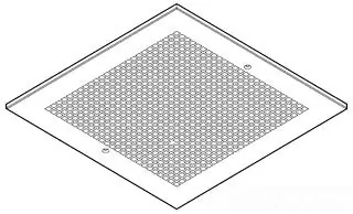 BROAN-NUTONE S98009416 OBE105283 SRV METAL GRILLE F/L