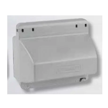 Mulberry 30986 Extra Duty Standard Weatherproof While-In-Use Cover with 3-Inserts, 3-1/2 in D, Duplex, GFI Receptacle, Toggle Switch, (7) Round Device Opening Cover
