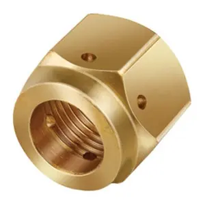 JB Industries NST4-8 Brass Nut, 1/2 Frost Free Forged Refrigeration