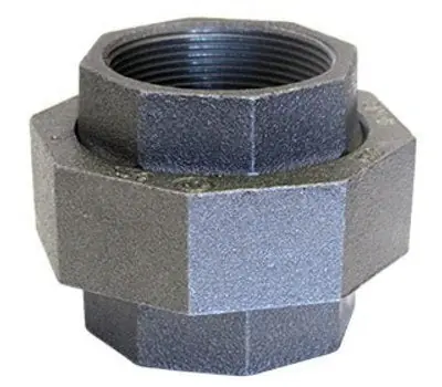 Anvil G463 2 in. Class 150 Black Malleable Iron Union with Bronze Seat, Lead Free