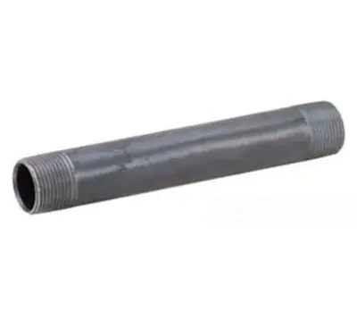 MATCO-NORCA ZNB037 1/2 x 7 in. Black Steel Nipple Import
