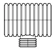 Advanced Drainage Systems 1561AN 15 x 15 x 6 Tee Dual Wall Reducing