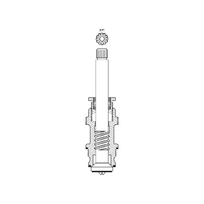 The Faucet Doctor 13820FD Short Stem Diverter 4-1/16 inch For Price Pfister Tub
