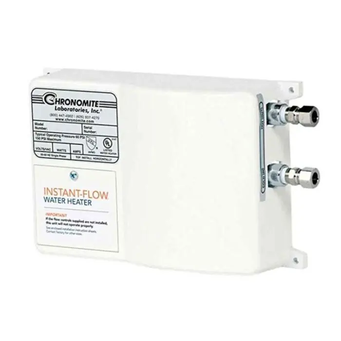 Chronomite SR-30240 Tankless Electric Water Heater Point-of-Use 7200 watts